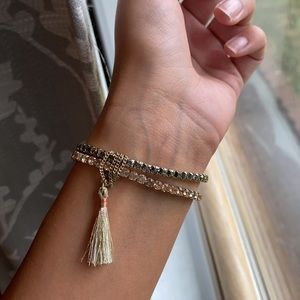 H&M Embellished Tassel Bracelet